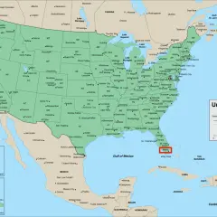 Miami leży na Florydzie, na południowo-wschodnim wybrzeżu Stanów Zjednoczonych, nad Oceanem Atlantyckim.