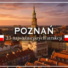 Poznań: zobacz 25 najpiękniejszych atrakcji miasta o zachodzie słońca. Widok na Stary Rynek i wieżę ratuszową.