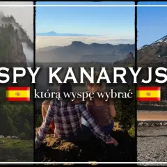 Wyspy Kanaryjskie: zobacz, jakie są i którą wyspę wybrać. Trzy ujęcia par na tle górskich krajobrazów i wulkanu.