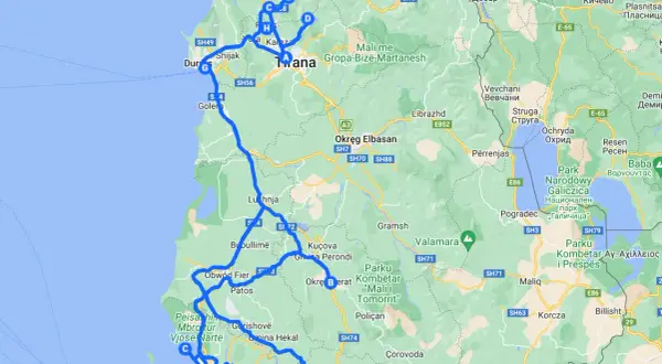 Trasa po Albanii: Durrës, Tirana, Elbasan, Berat, Pogradec. Zobacz, co warto zobaczyć w Albanii, planując podróż.