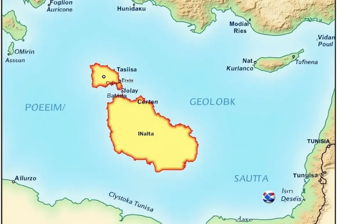 Malta wyspa do kogo należy? Mapa pokazuje archipelag na Morzu Śródziemnym, blisko Tunezji.