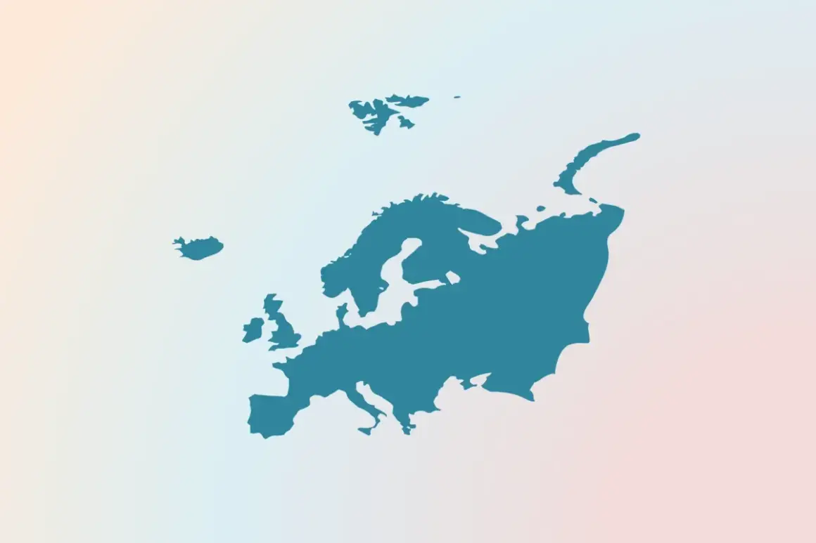 Mapa Europy z zaznaczonymi wyspami. Czy wiesz, gdzie znajduje się najmniejsze państwo w Europie?