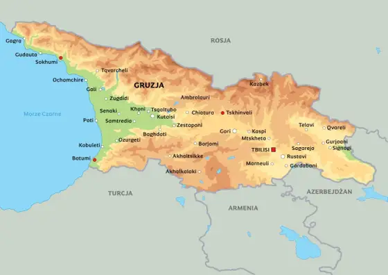 Gdzie leży Gruzja? Położenie, mapa i co warto wiedzieć